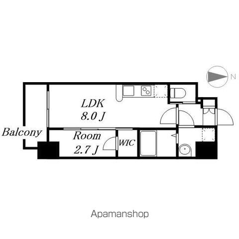 SーRESIDENCE亀島駅前ASCENTの間取り写真