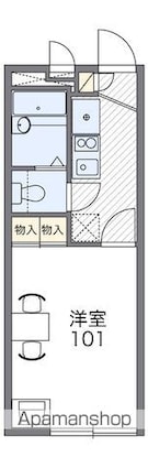 レオパレスＬＥＯ　ＷＩＮ[1K/19.87m2]の間取図