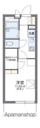 レオパレスサンライズⅡ[1K/19.87m2]の間取図