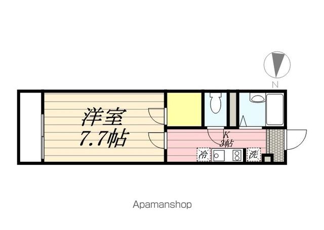 【横浜市西区境之谷のマンションの間取り】