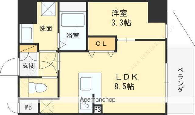 ARTIZA京橋WESTの間取り写真