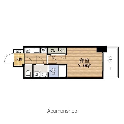 S−RESIDENCE阿波座BOUNCYの間取り写真