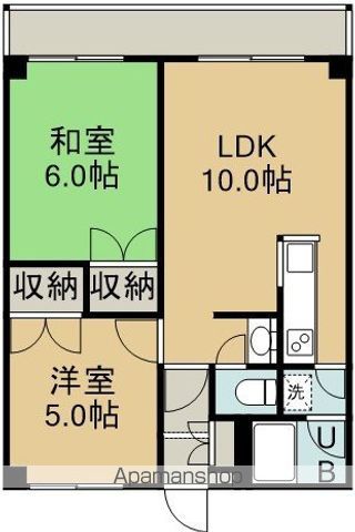 第2シャトウはまなすの間取り写真