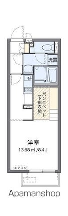 ミランダカメリア瑞江[1R/26.08m2]の間取図