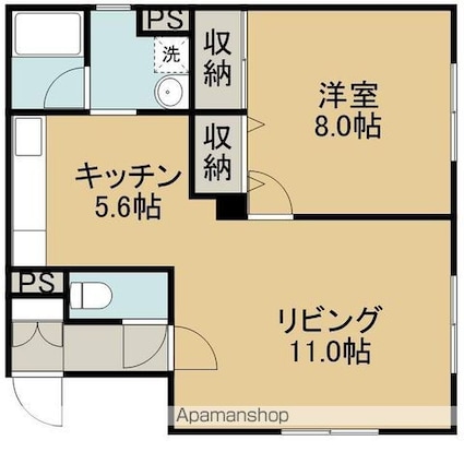 ＫＩビル[1LDK/51.84m2]の間取図