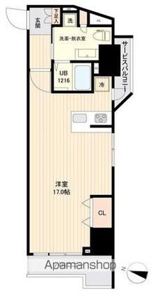 ＳＩＤＥ　Ｏｎｅ[1R/40.02m2]の間取図