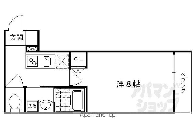 阪急電鉄京都線 西院駅 徒歩2分 3階建 築22年の間取り写真