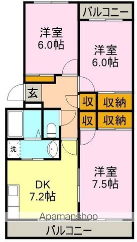 サンライズ香貫の間取り写真