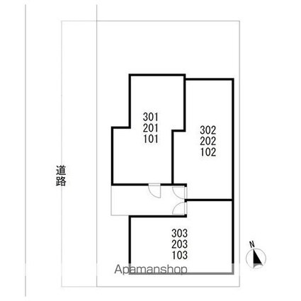 ＭＥＬＤＩＡ田無町[1K/19.08m2]の配置図
