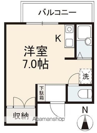エディ斉藤[1R/16.29m2]の間取図