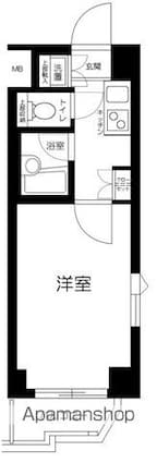 東京都杉並区西荻南２丁目[1K/20.46m2]の間取図