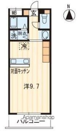 ホープＴＯＭＯⅡ[1K/31.57m2]の間取図