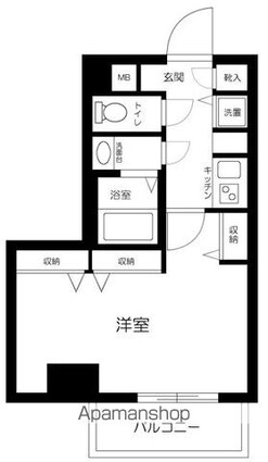 メゾン・ド・ヴィレ高円寺[1K/30.36m2]の間取図