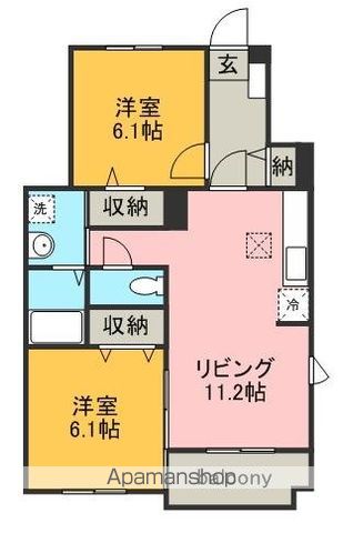 サンシャインNANAの間取り写真