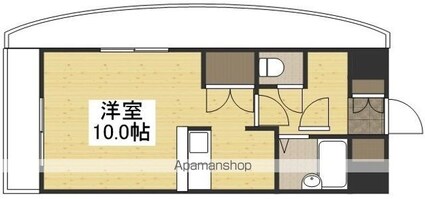 岡山県倉敷市老松町３丁目[1R/26.82m2]の間取図