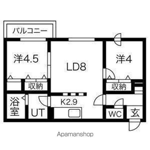 ブランシャール平岸3.8の間取り写真