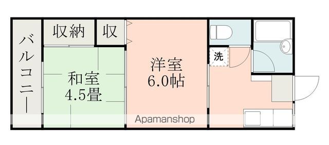 KAWプチハイツの間取り写真