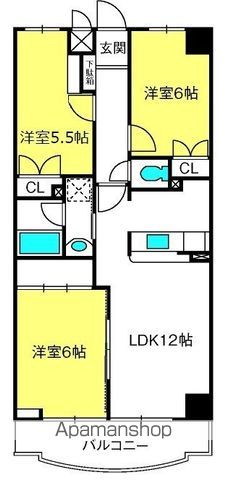 ヒルズ六本木弐番館の間取り写真