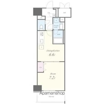フレール上前津[1DK/34.82m2]の間取図