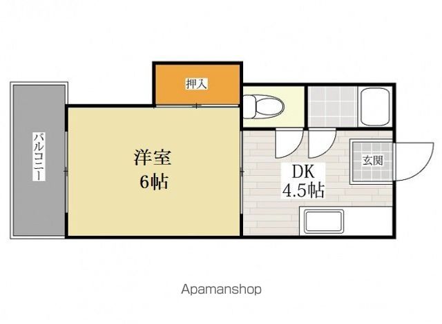 福岡市西区姪の浜のマンションの間取り