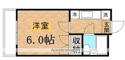 グリーンハイツ[1R/17.75m2]の間取図