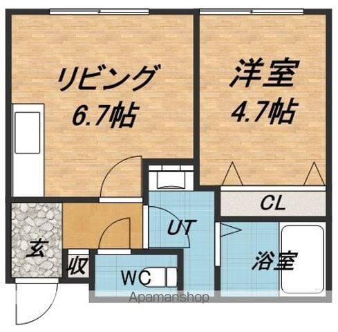カステル美園の間取り写真