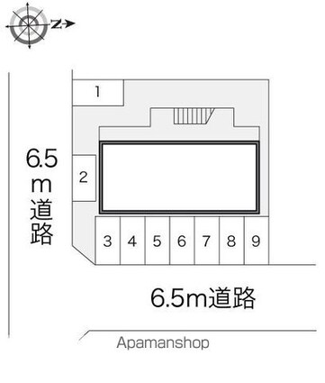 レオパレスノースシャトー[1K/20.28m2]の配置図