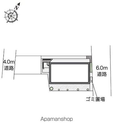 レオパレス時田　楓館[1K/20.28m2]の配置図