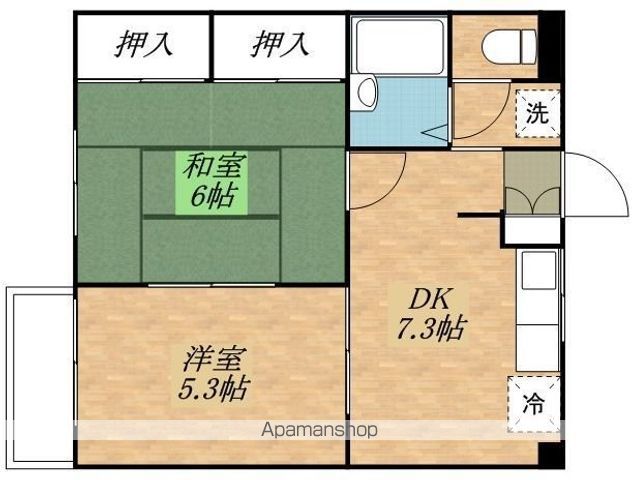 【三鷹市上連雀のマンションの間取り】