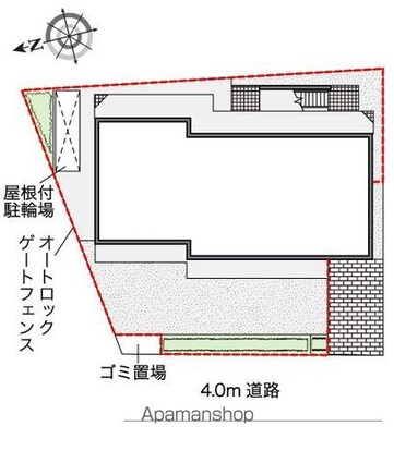 レオパレス翔[1K/19.87m2]の配置図