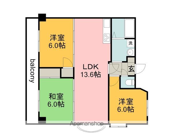 クレアテラ五日市の間取り写真