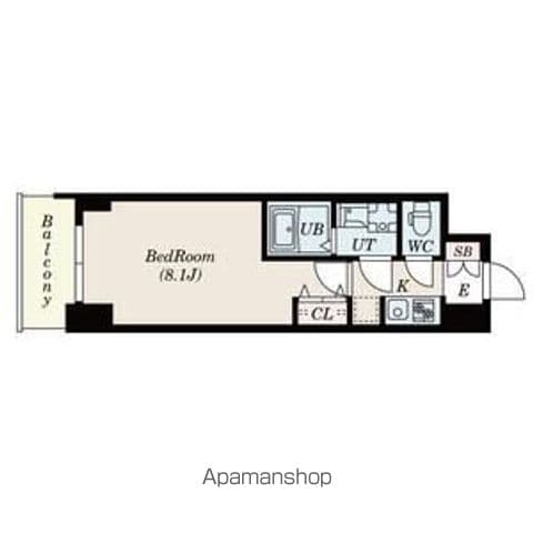 SーRESIDENCE阿波座WESTの間取り写真
