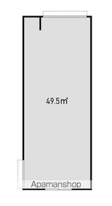 鳴神ガレージ[1R/49.5m2]の間取図