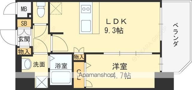 プレサンス野田阪神駅前ザ・プレミアムの間取り写真