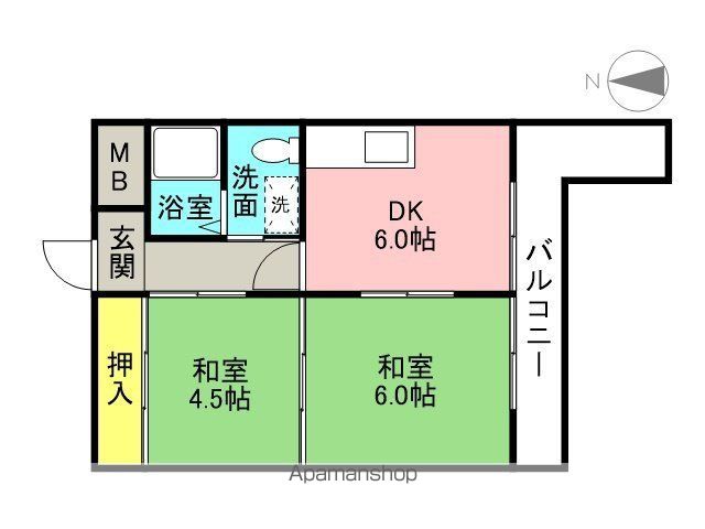 前林ビル南棟の間取り写真
