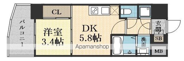 セレニテ新大阪カルムの間取り写真