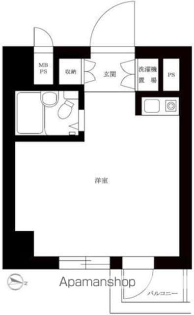 ラ・ポール十条[1R/16.61m2]の間取図