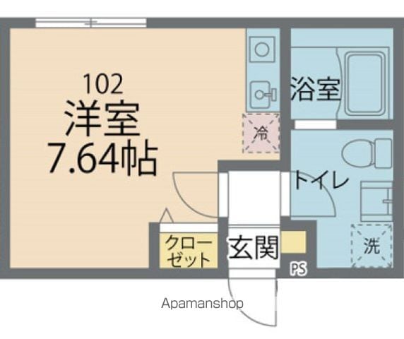 立川市錦町のアパートの間取り