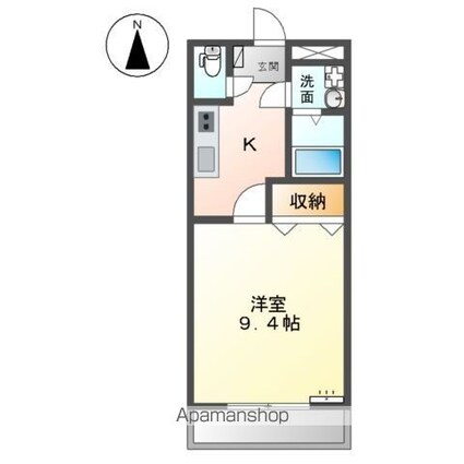 サンコート窪津[1K/30.96m2]の間取図