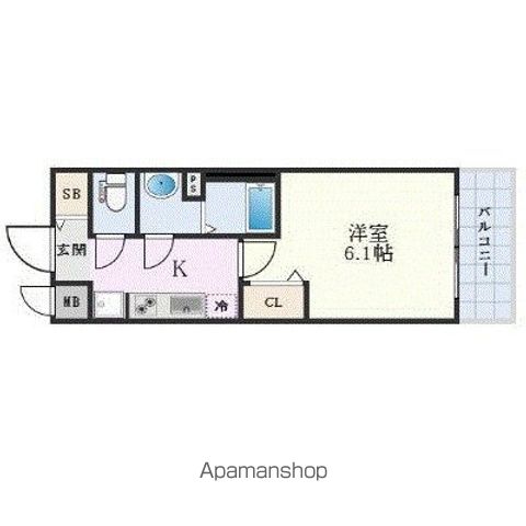 ララプレイス難波メティスの間取り