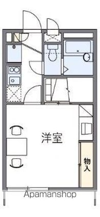 レオパレスＡＭＯＲＥ[1K/23.18m2]の間取図
