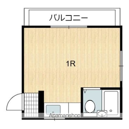 サンアイランドビル[1R/21m2]の間取図