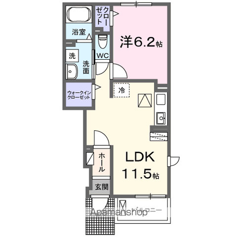 ベルデュールⅠの間取り