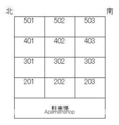 ハイツ南松山[2DK/40.95m2]の配置図