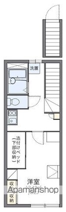レオパレス中浜２番館[1K/26.08m2]の間取図