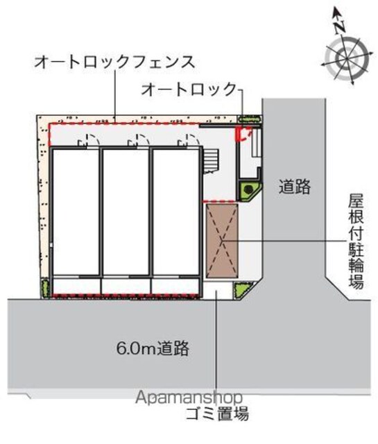 ミランダＫＲＯＮＯＳ[1R/26.08m2]の配置図