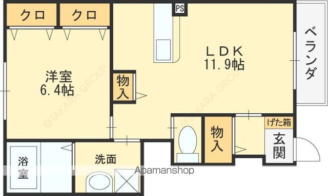 ソレイユ久宝寺の間取り写真