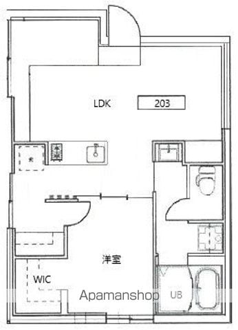 【中野区本町のマンションの間取り】