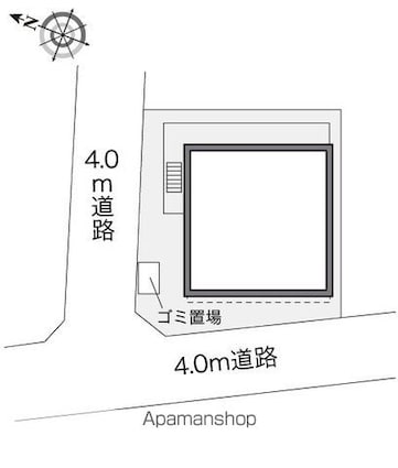 レオパレスエーデルワイス[1K/22.35m2]の配置図