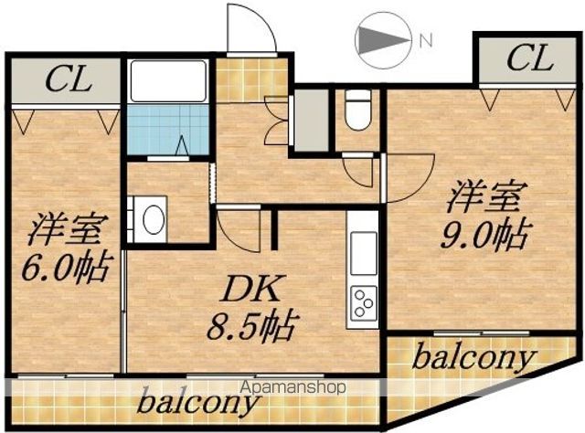 三和マンションの間取り写真